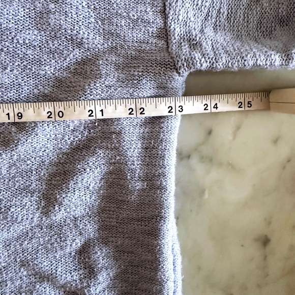 J Jill Blue Slub Knit Crewneck Sweater Large Petite Coastal Grandma Quiet Luxury - Picture 7 of 9